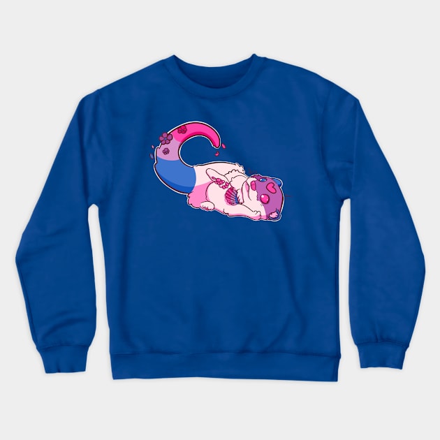 Bi Pride Otter Crewneck Sweatshirt by BubblegumGoat